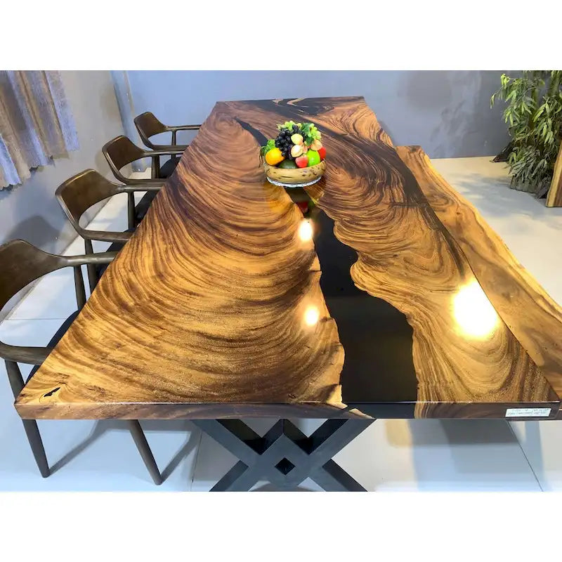 Sundaland 118 Large Slap Live Edge Dining Table