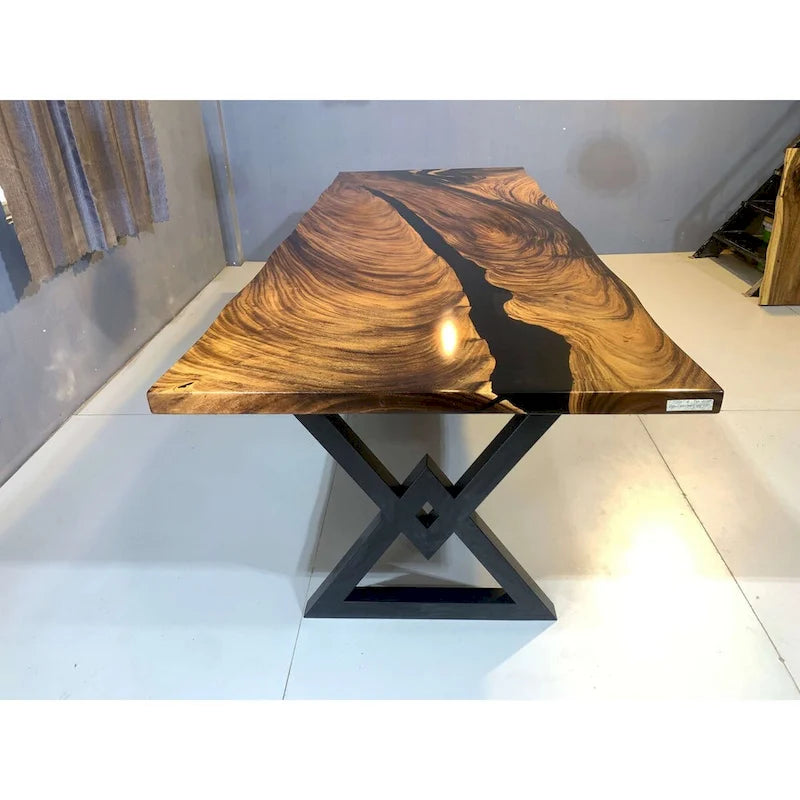 Sundaland 118 Large Slap Live Edge Dining Table