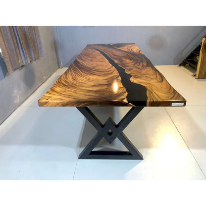 Sundaland 118 Large Slap Live Edge Dining Table