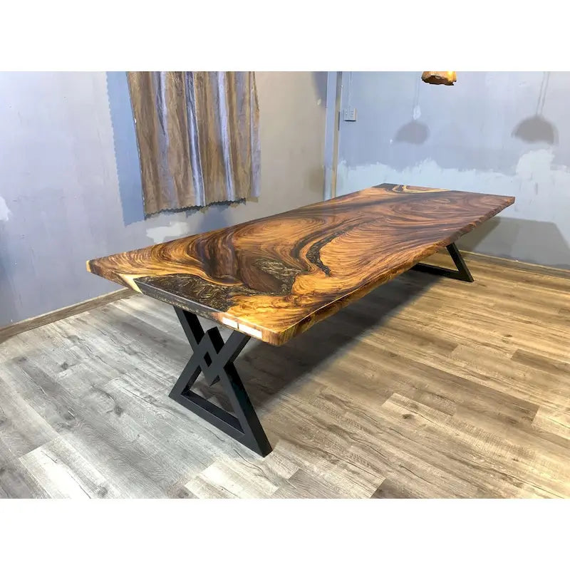 Sundaland 118 Large Slap Live Edge Dining Table