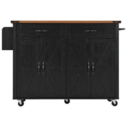 53.5Farmhouse Kitchen Island with Power Outlet
