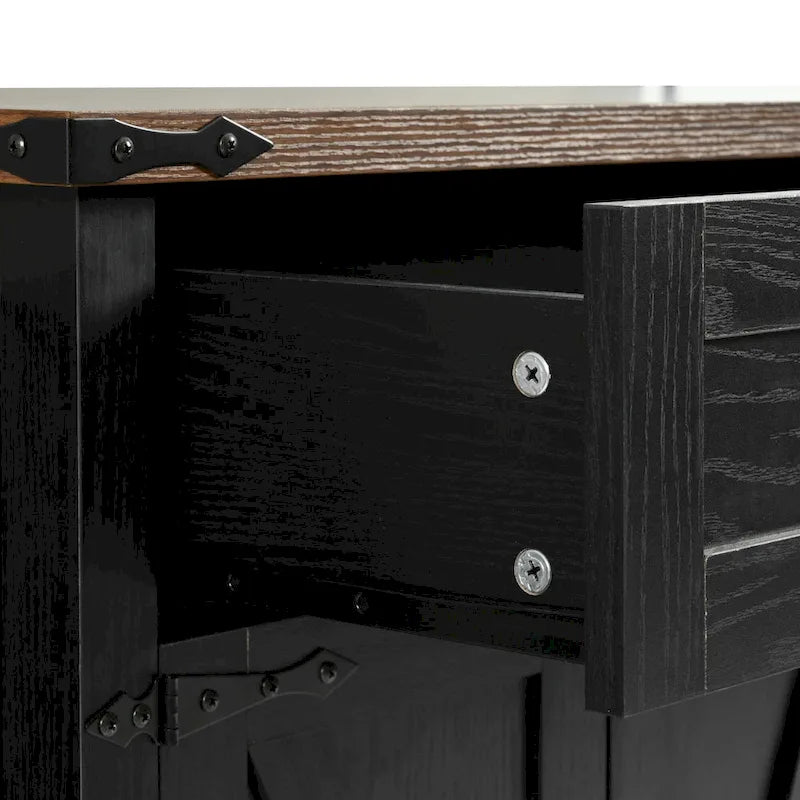 53.5Farmhouse Kitchen Island with Power Outlet