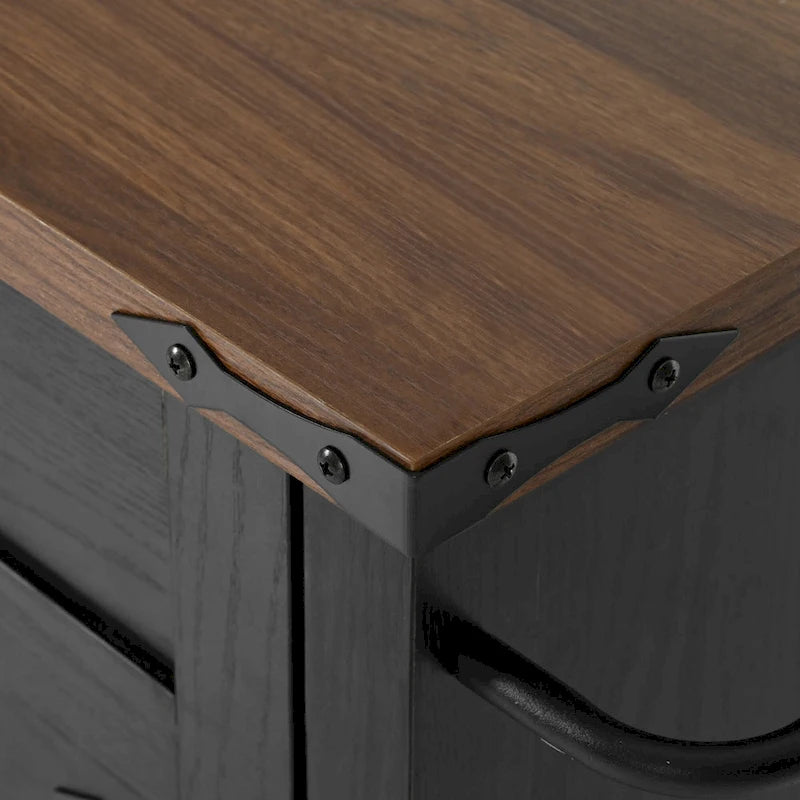 53.5Farmhouse Kitchen Island with Power Outlet